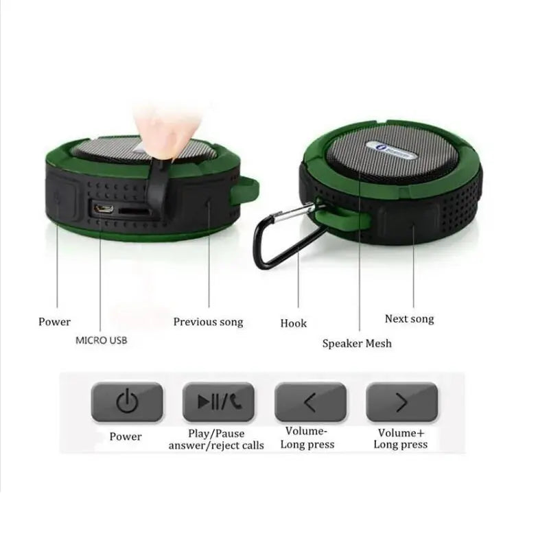 Portable Waterproof Bluetooth Speaker - KIMDRE