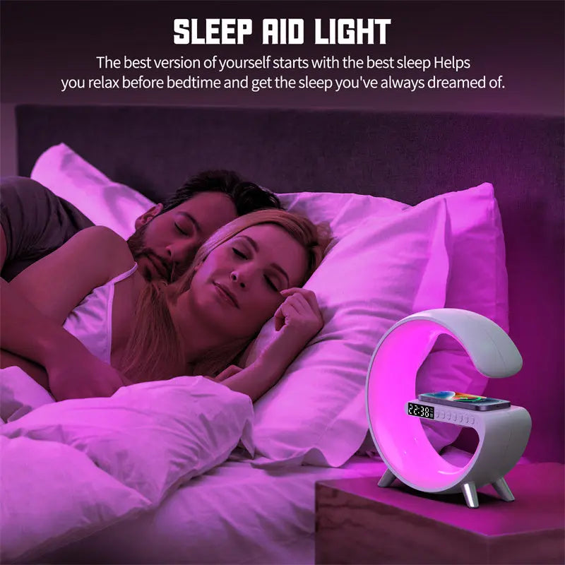 SmartCharge Lamp Bluetooth Speaker Wireless Charger KIMDRE